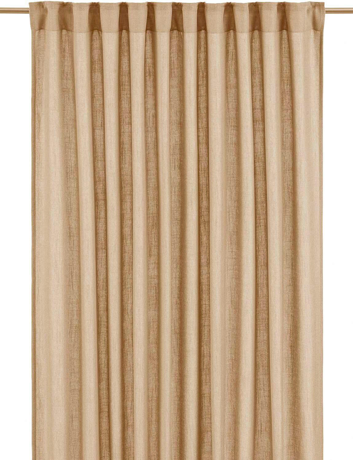 FERTIGVORHANG  blickdicht   145/260 cm 2 Stück  - Braun, Basics, Textil (145/260cm) - Svanefors