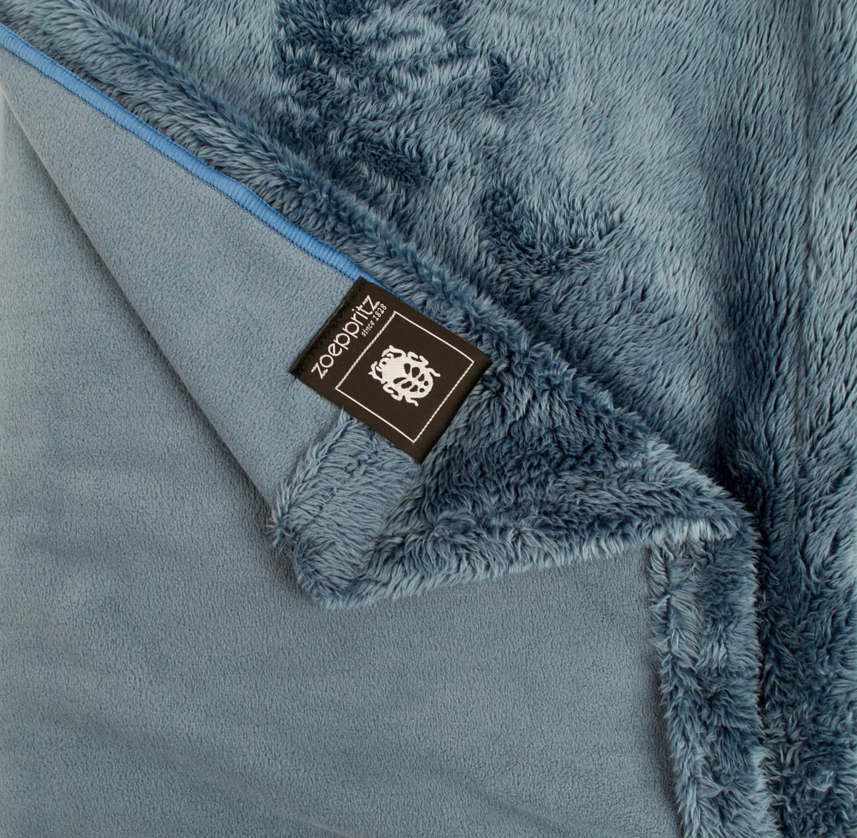 WOHNDECKE zoeppritz since 1828 140/190 cm  - Blau, KONVENTIONELL, Textil (140/190cm) - Zoeppritz