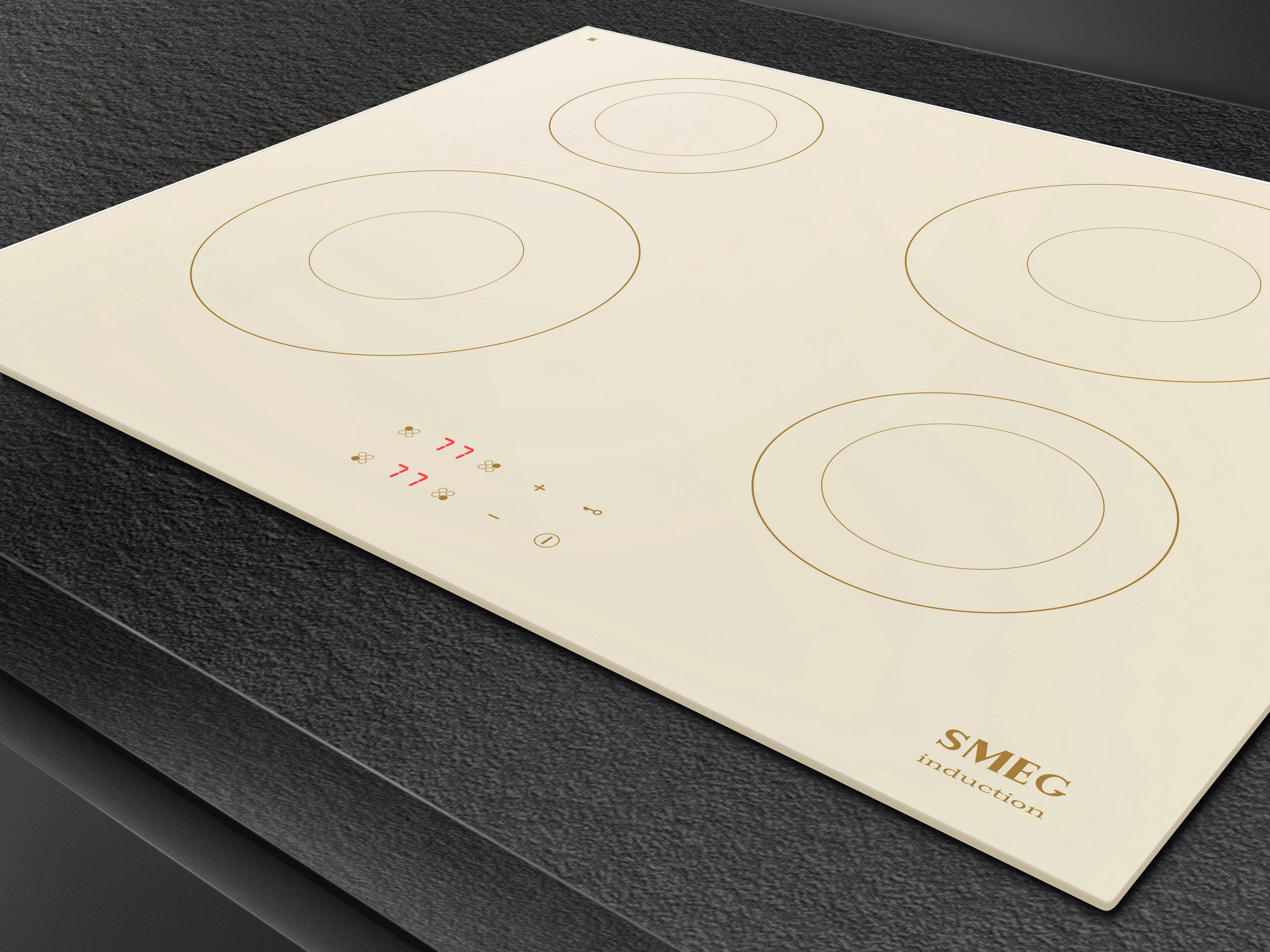 INDUKTIONSKOCHFELD SI2641DP  - Creme, Basics, Glas (60/5,6/51,5cm) - SMEG