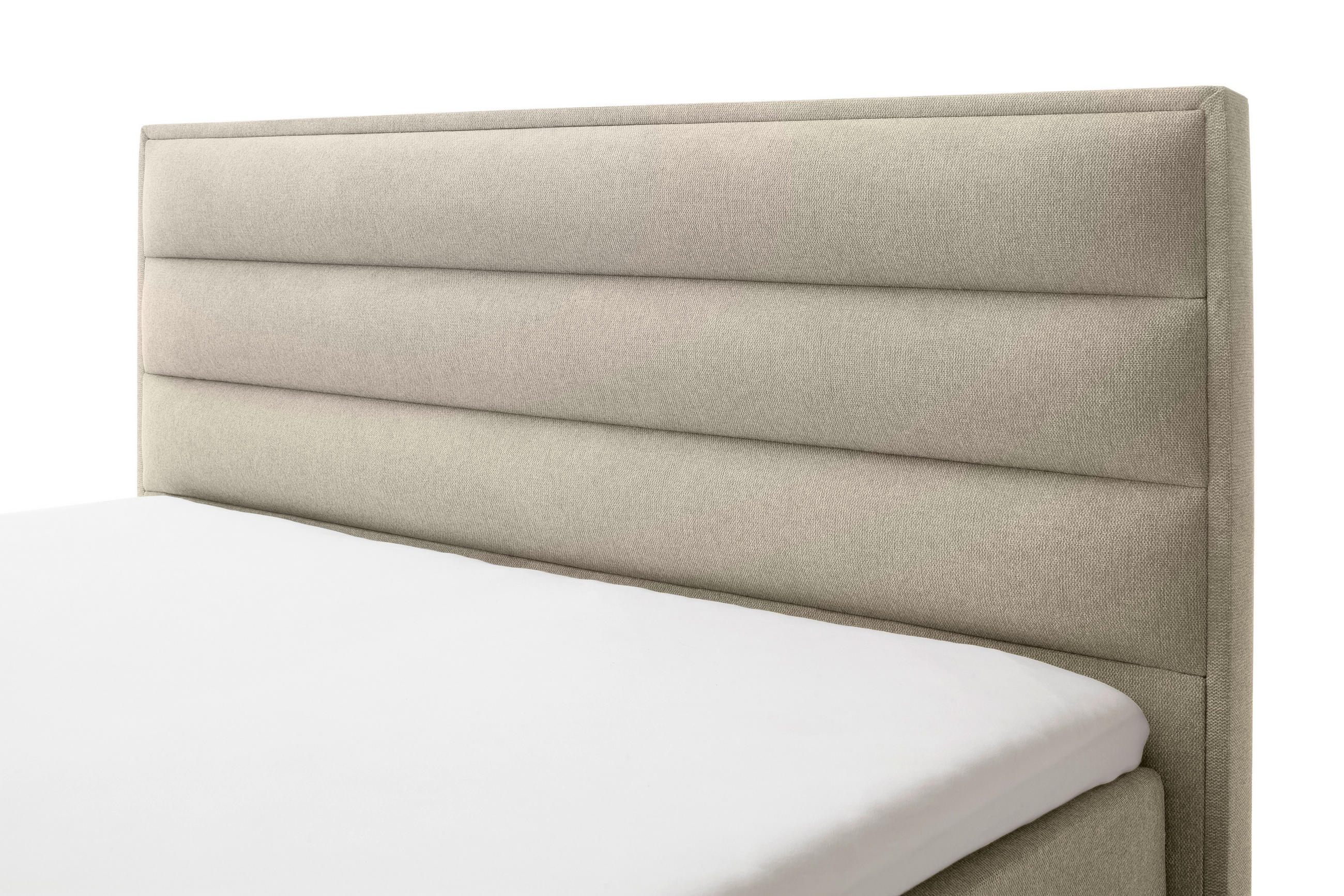 Thumbnail - Schöner Wohnen Boxspringbett, Beige, Textil, H4 + H5, 7-Zonen, Höhe ca. 20 cm, 160x200 cm, Reach, gepolstertes Kopfteil,...