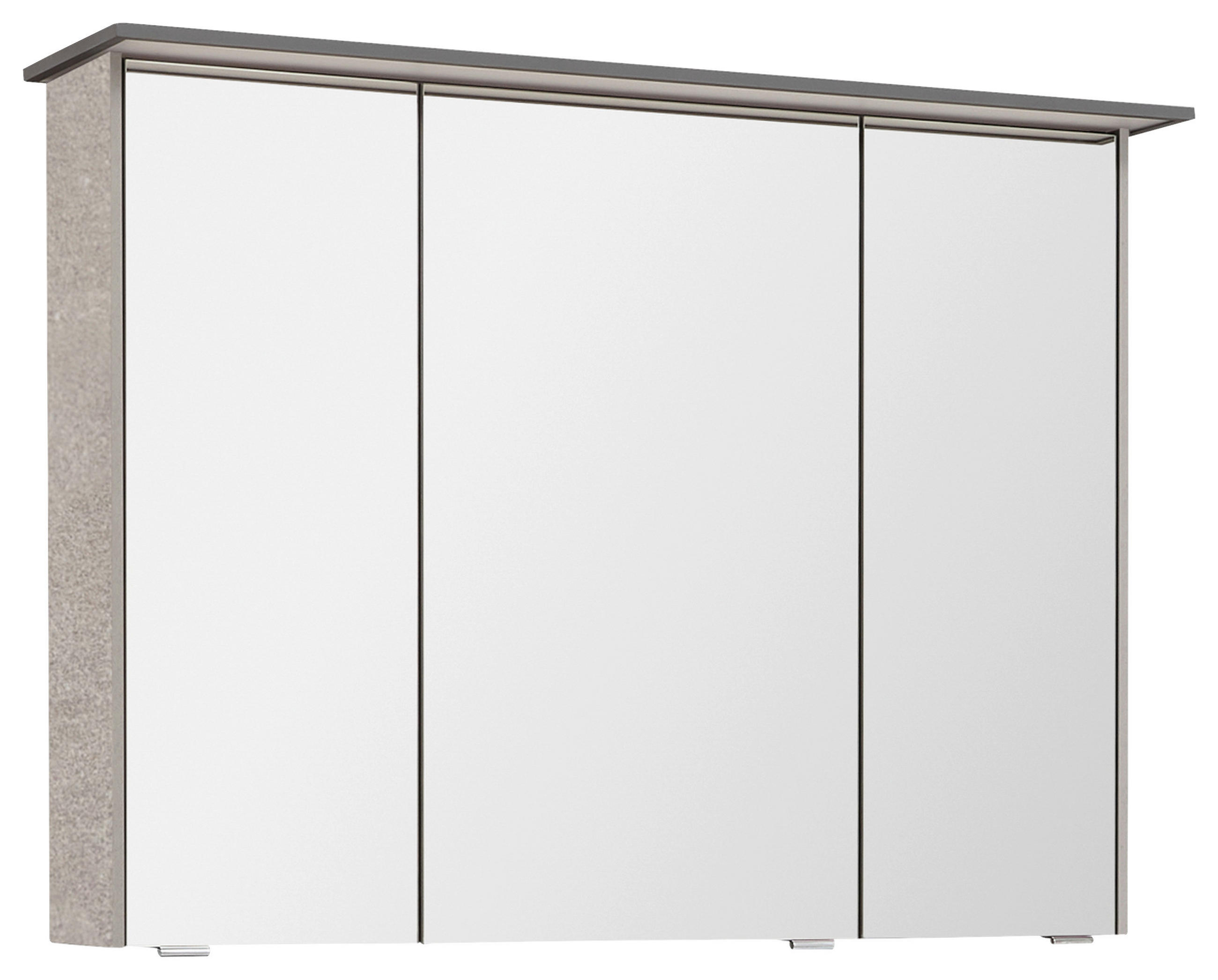 SPIEGELSCHRANK 92/71/17 cm  - Chromfarben/Eichefarben, Design, Glas/Holzwerkstoff (92/71/17cm) - Dieter Knoll
