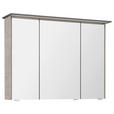 SPIEGELSCHRANK 92/71/17 cm  - Chromfarben/Eichefarben, Design, Glas/Holzwerkstoff (92/71/17cm) - Dieter Knoll