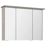SPIEGELSCHRANK 92/71/17 cm  - Chromfarben/Eichefarben, Design, Glas/Holzwerkstoff (92/71/17cm) - Dieter Knoll