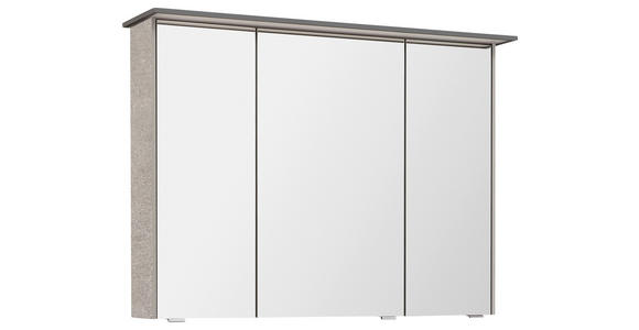 SPIEGELSCHRANK 92/71/17 cm  - Chromfarben/Eichefarben, Design, Glas/Holzwerkstoff (92/71/17cm) - Dieter Knoll