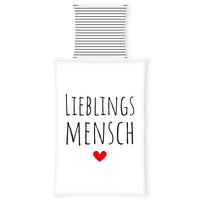 BETTWÄSCHE Renforcé 135/200 cm  - Rot/Schwarz, Design, Textil (135/200cm) - Herding