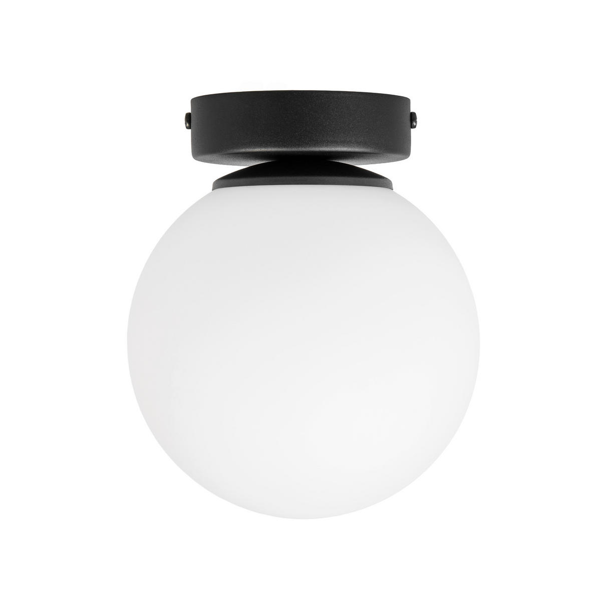 DECKENLEUCHTE    16/16/19 cm  - Schwarz, KONVENTIONELL, Metall (16/16/19cm)