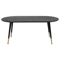 COUCHTISCH in Metall, Holzwerkstoff 120/60/47 cm  - Messingfarben/Schwarz, Design, Holzwerkstoff/Metall (120/60/47cm) - Livetastic