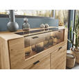 HIGHBOARD Wildeiche  121,9/121,5/45,2 cm  - Wildeiche, Natur, Glas/Holz (121,9/121,5/45,2cm) - Valnatura