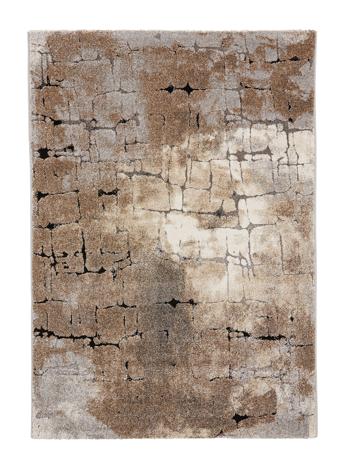 WEBTEPPICH 67/130 cm Baleria Ibiza Braun, Grau, Beige  - Beige/Braun, Design, Textil (67/130cm) - Novel
