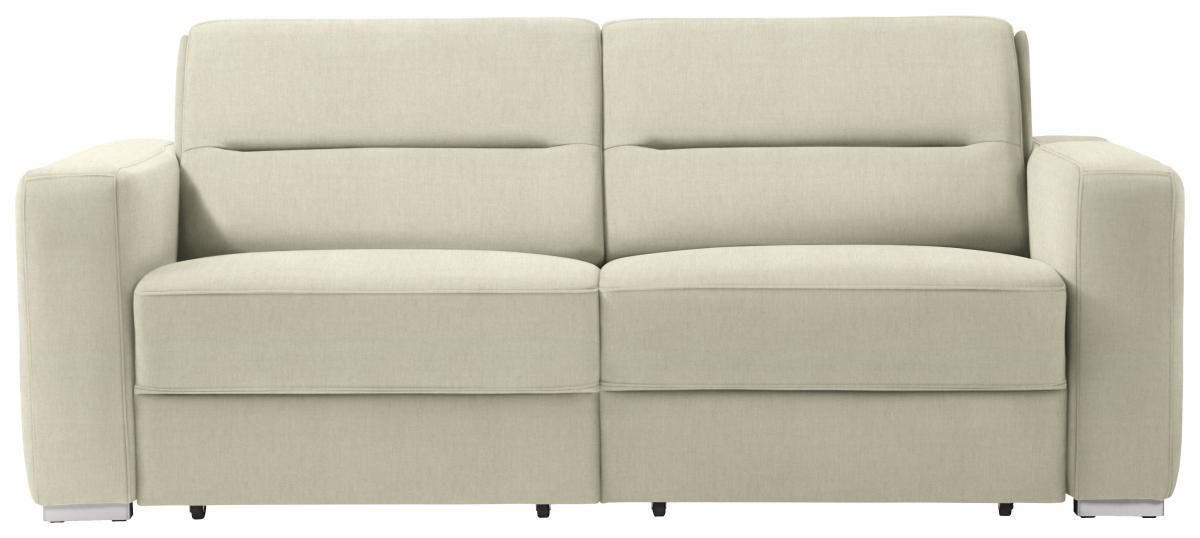 SCHLAFSOFA in Sandfarben  - Sandfarben, KONVENTIONELL, Textil/Metall (202/86/92cm) - Sedda