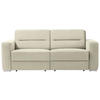 SCHLAFSOFA in Sandfarben  - Sandfarben, KONVENTIONELL, Textil/Metall (202/86/92cm) - Sedda