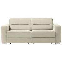 SCHLAFSOFA in Sandfarben  - Sandfarben, KONVENTIONELL, Textil/Metall (202/86/92cm) - Sedda