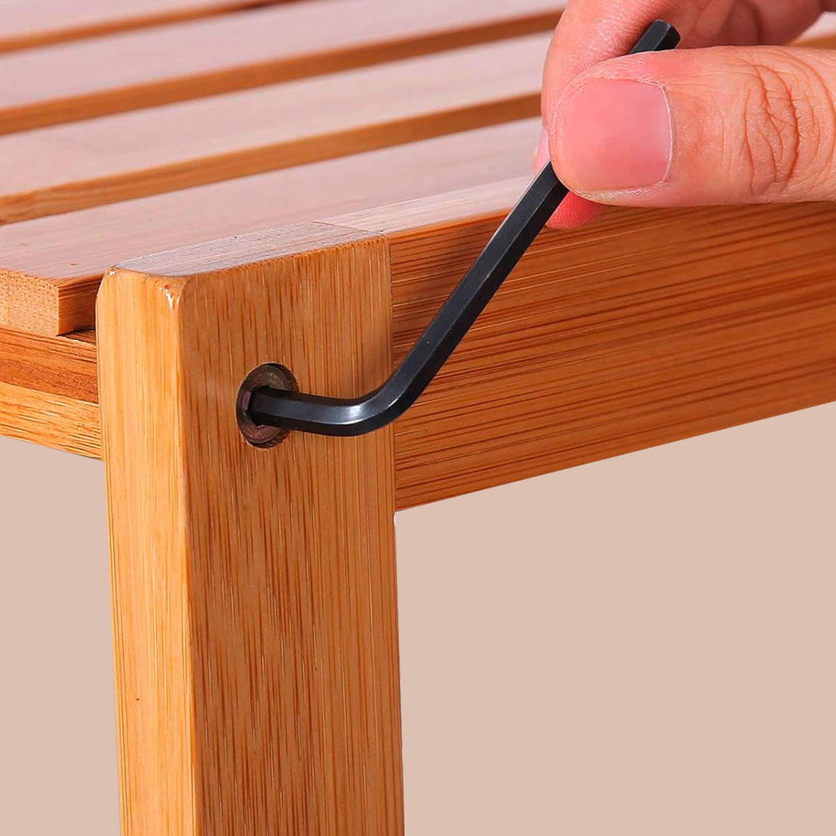 REGÁL DO KOUPELNY, bambus, přírodní barvy - přírodní barvy, Basics, dřevo (60/130/26cm)