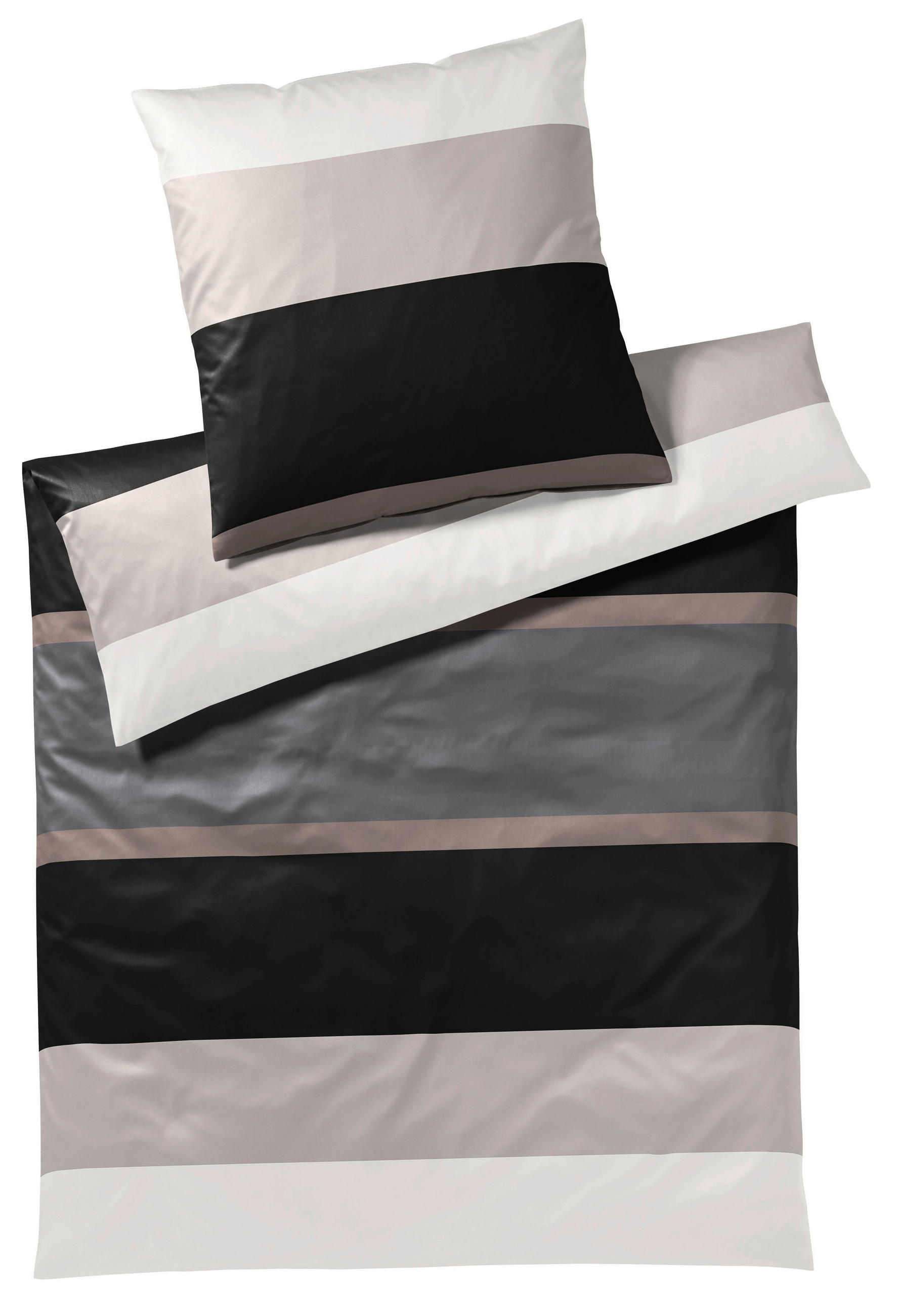 BETTWÄSCHE Mood Makosatin  - Blau, Design, Textil (135/200cm) - Joop!