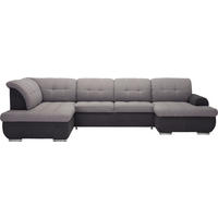 UGAONA GARNITURA svetlosiva, tamnosiva  - tamnosiva/svetlosiva, Dizajnerski, tekstil (208/347/145cm) - Cantus