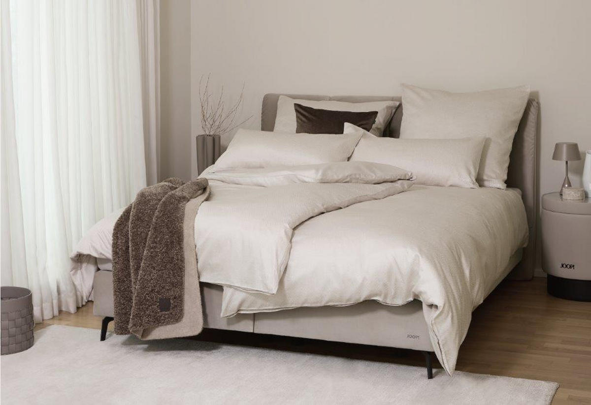 POSTELJINA S DVA LICA 140/200 cm  Herringbone  - krem, Konvencionalno, tekstil (140/200cm) - Joop!