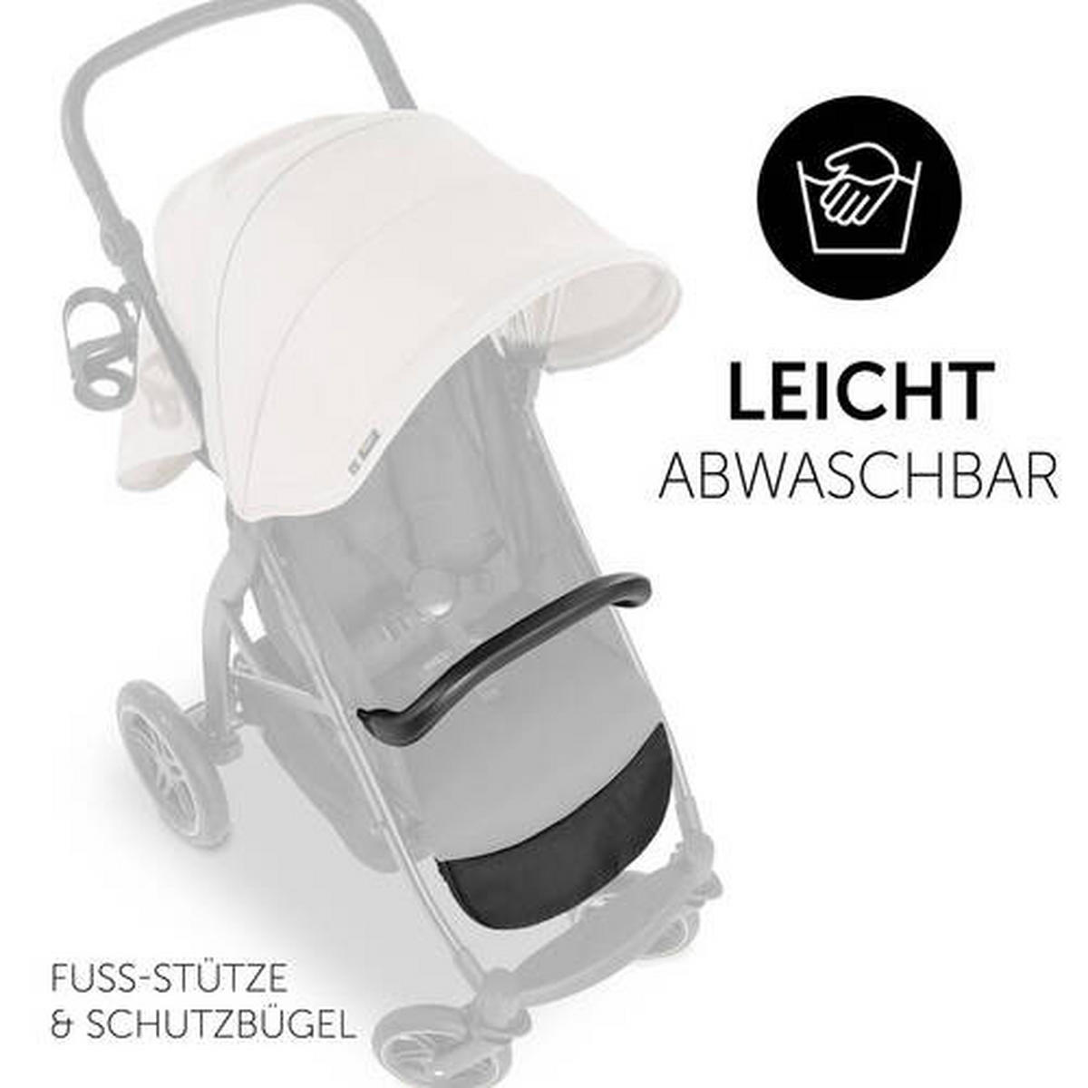 BUGGY RAPID 4D  - Beige/Schwarz, Basics, Textil (92/57/110cm) - Hauck
