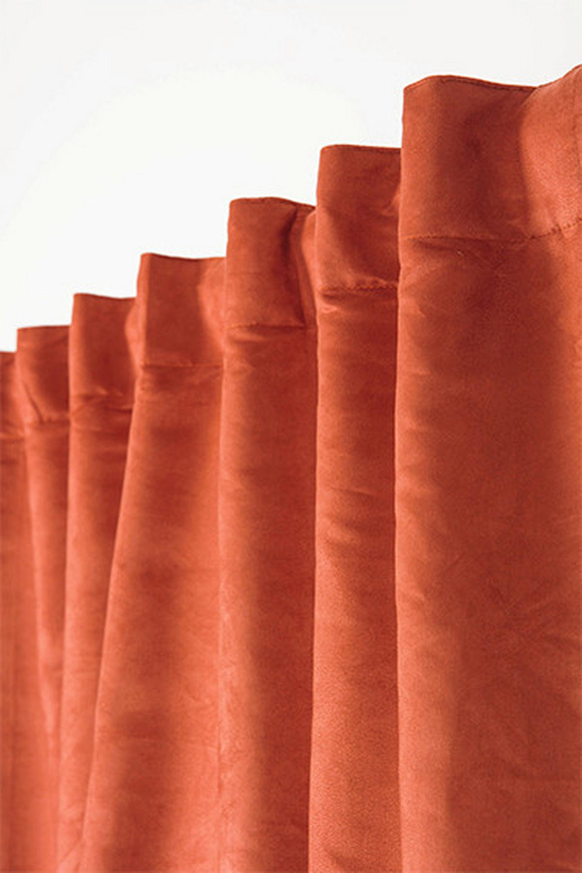 FERTIGVORHANG  blickdicht   140/280 cm  - Rotorange, Basics, Textil (140/280cm)