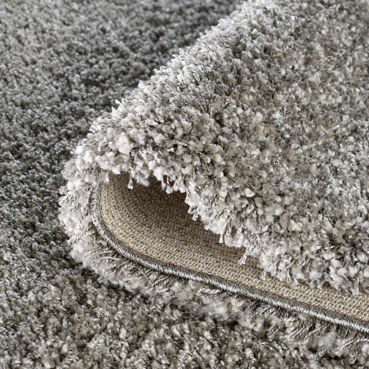 HOCHFLORTEPPICH 160/160 cm Twilight Grau quadratisch  - Grau, KONVENTIONELL, Textil (160/160cm) - Novel