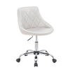 RADNA STOLICA ZA MLADE  bela, boja hroma   - boja hroma/bela, Konvencionalno, metal/tekstil (55/78-90/56cm) - Carryhome