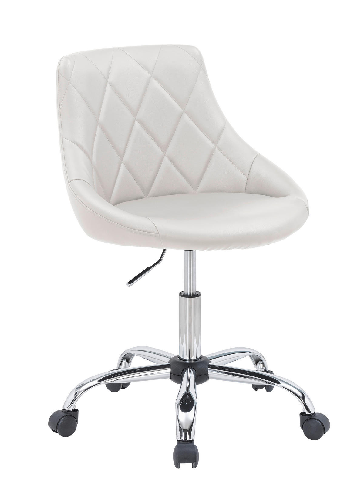 IFJÚSÁGI FORGÓSZÉK - krómszínű/fehér, Konventionell, műanyag/textil (55/78-90/56cm) - Carryhome