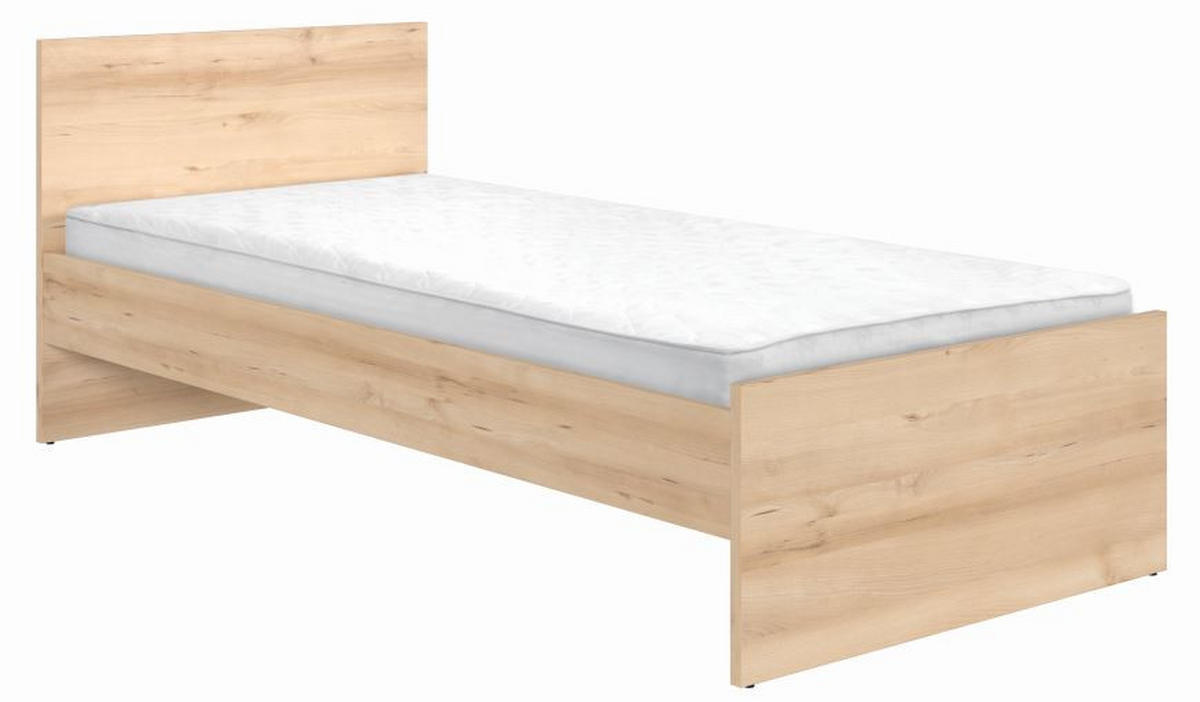 OKVIR KREVETA      - boja bukve, Dizajnerski, pločasti materijal (95/80,5/204,5cm) - Carryhome