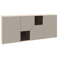 SIDEBOARD  160/82/44,5 cm  - Taupe/Wildeiche, Design, Holz (160/82/44,5cm) - Voglauer