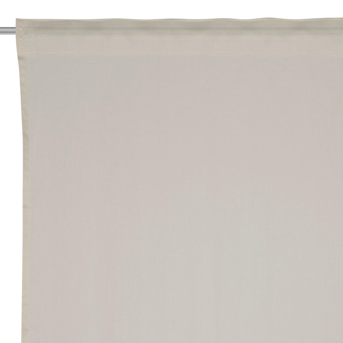 FERTIGVORHANG  transparent  140/255 cm   - Taupe, Basics, Textil (140/255cm) - Bio:Vio