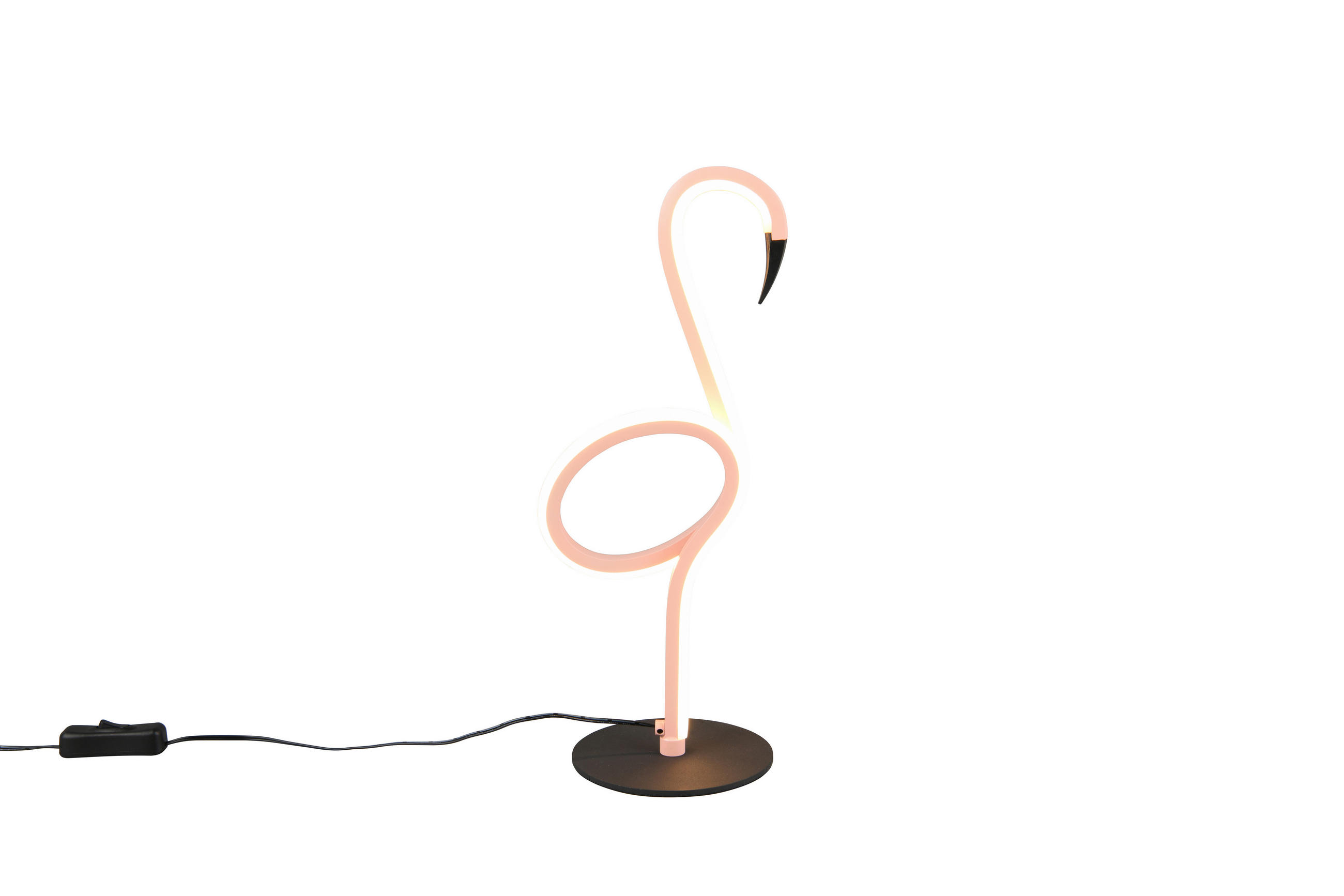LED ASZTALI LÁMPA - pink/fekete, Design, fém (14,5/12/35cm)