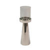 KERZENHALTER - Chromfarben/Nickelfarben, LIFESTYLE, Glas/Metall (9/29cm) - Ambia Home