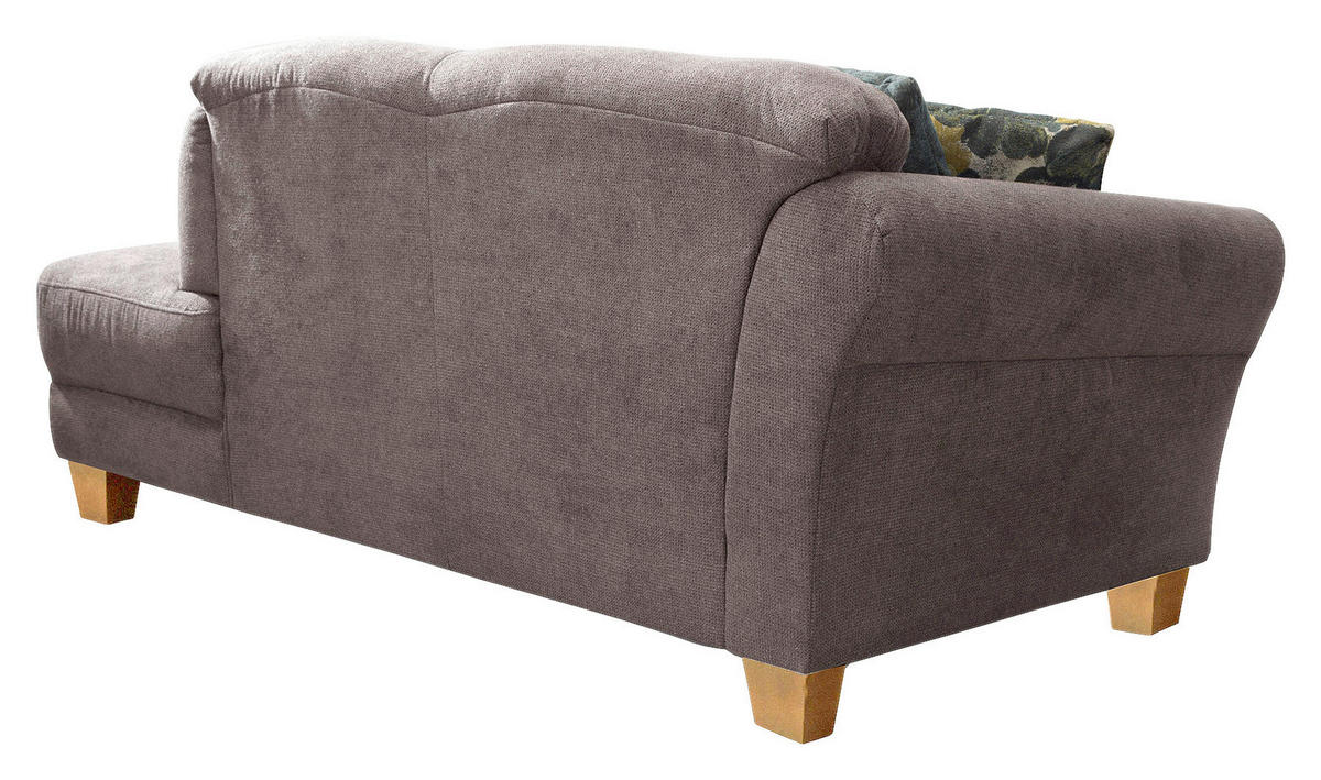RÉCAMIERE in Flachgewebe Taupe  - Taupe/Naturfarben, Konventionell, Holz/Textil (194/84/91cm) - Sit & More
