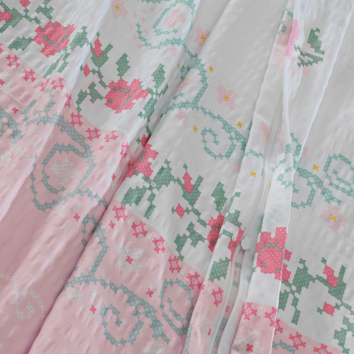 BETTWÄSCHE 4-teilig Seersucker 135/200 cm  - Rosa, Basics, Textil (135/200cm) - Florella