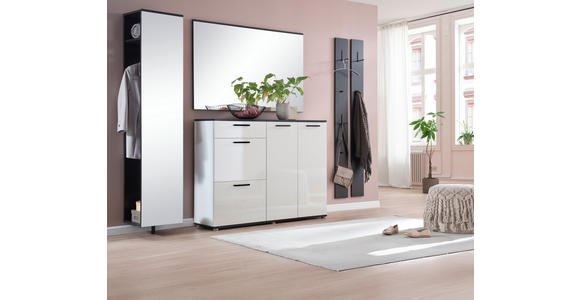 GARDEROBE 5-teilig  in 250/200/38 cm  - Anthrazit/Weiß, KONVENTIONELL, Holzwerkstoff (250/200/38cm) - Moderano