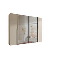 ORMAR ZA ODJEĆU kašmir   - kašmir/crna, Moderno, staklo/drvni materijal (267/205/57cm) - Ti'me