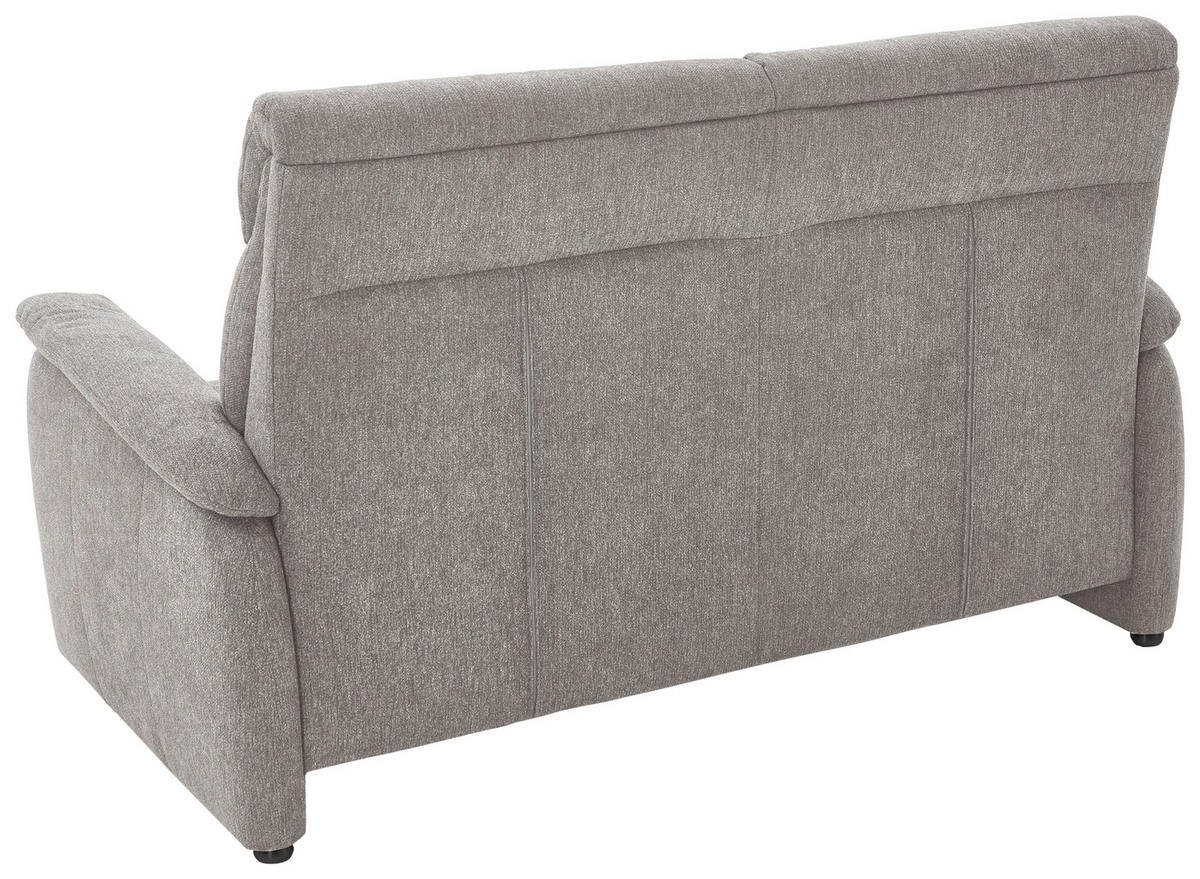 2,5-SITZER in Flachgewebe Greige  - Greige/Schwarz, Konventionell, Textil/Metall (178/107/97cm) - Pure Home Comfort