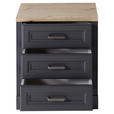 ROLLCONTAINER 54/62/39 cm  - Graphitfarben/Eiche Artisan, KONVENTIONELL, Holzwerkstoff/Metall (54/62/39cm) - Carryhome