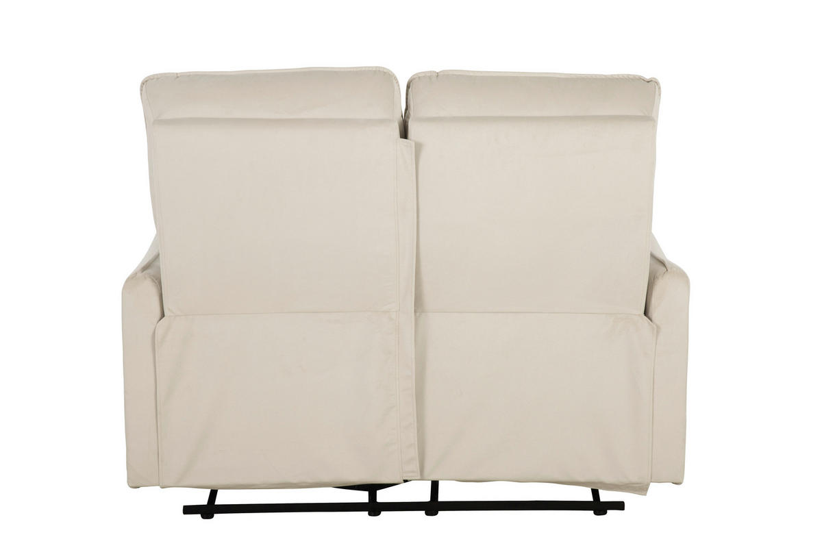 SITZGARNITUR in Samt Beige  - Beige, Konventionell, Textil/Metall (72/102/85.5cm) - P & B