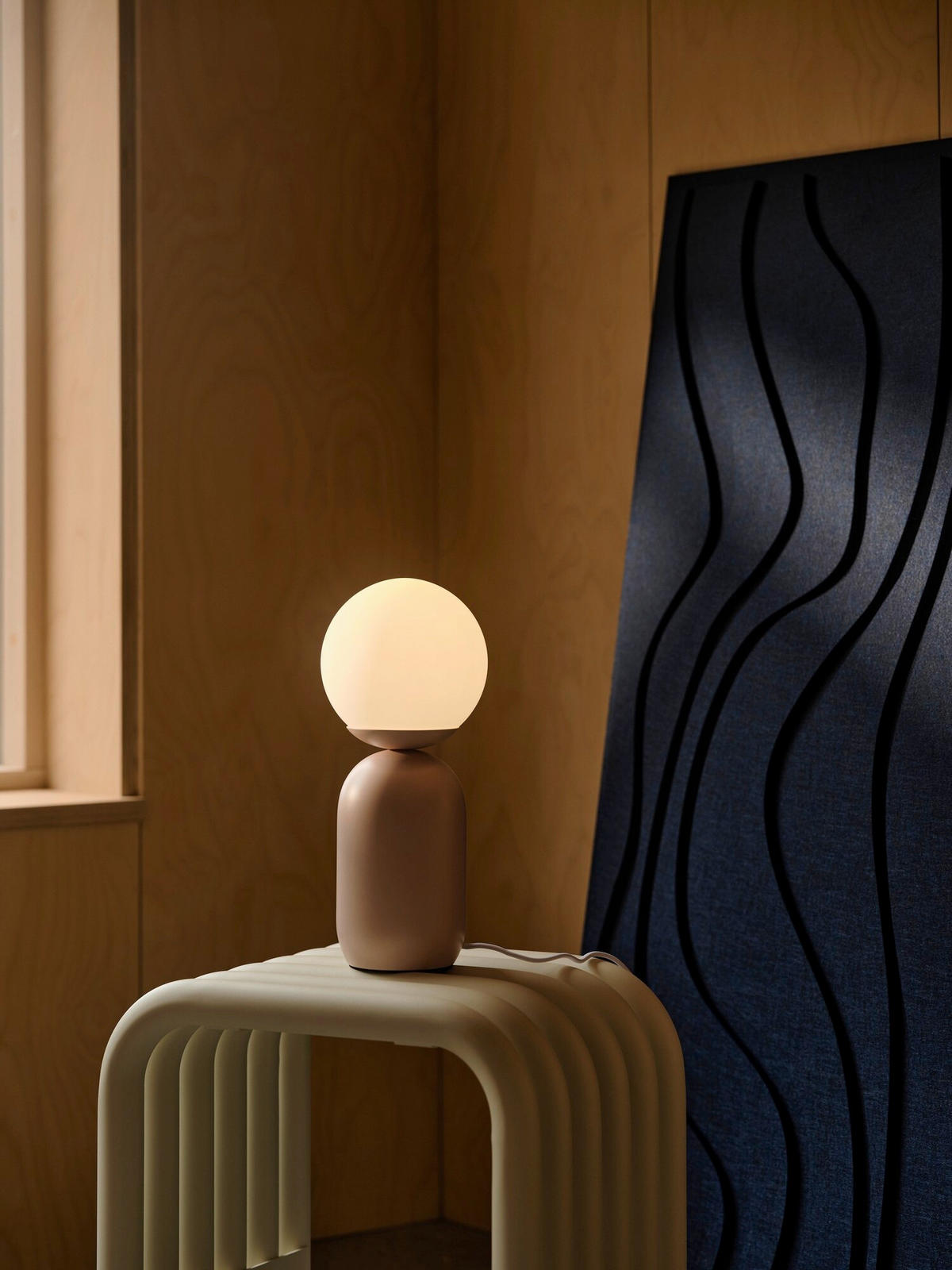 TISCHLEUCHTE Notti 15/15/34,5 cm  - Altrosa, Design, Metall (15/15/34,5cm) - Nordlux