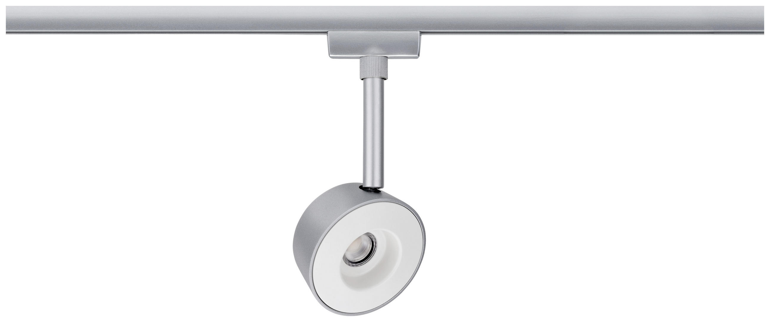 SCHIENENSYSTEM-STRAHLER - Chromfarben, Design, Metall (8/18/4cm) - Paulmann