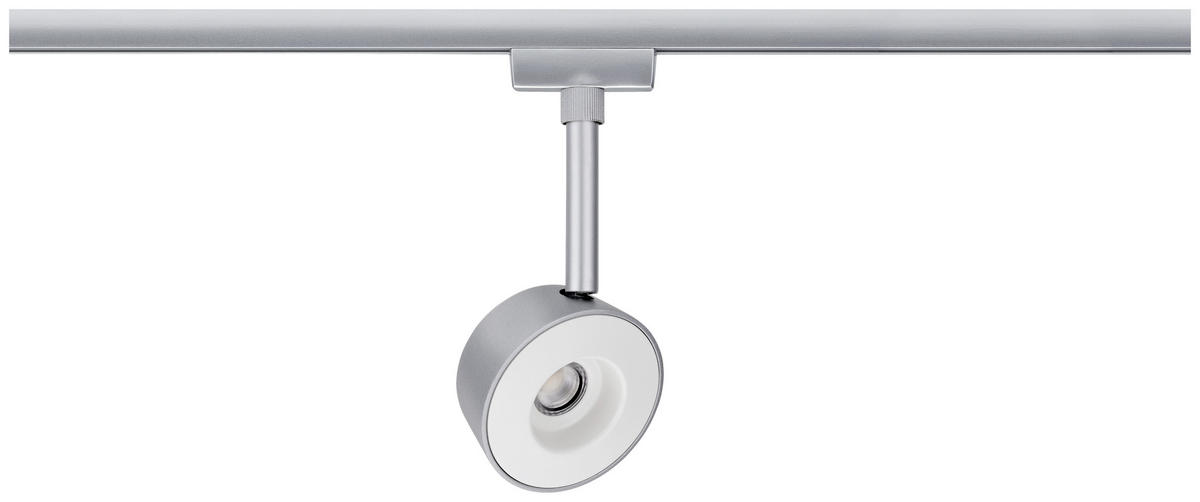 SCHIENENSYSTEM-STRAHLER URail   - Chromfarben, Design, Metall (8/18/4cm) - Paulmann