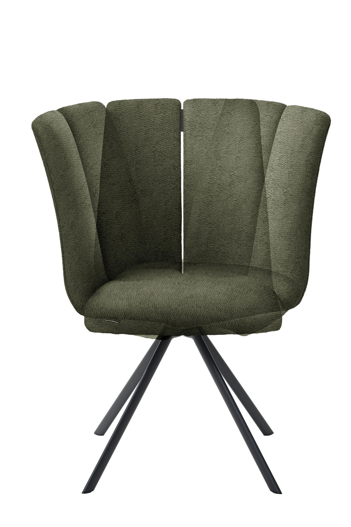 STUHL  Stoffauswahl Webstoff  - Pastellgrün/Anthrazit, Design, Textil/Metall (50/92/64cm) - Venjakob