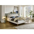 POLSTERBETT 160/200 cm  in Beige  - Eichefarben/Beige, Design, Holz/Textil (160/200cm) - Xora