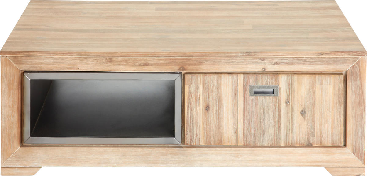 KLUB STOČIĆ 130/45/70 cm  siva, boja akacije  - boja akacije/siva, Lajfstajl, drvo/pločasti materijal (130/45/70cm) - Landscape