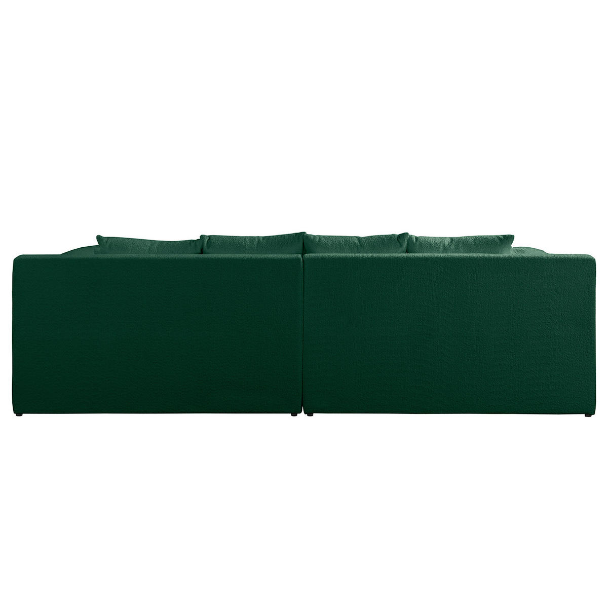 ECKSOFA Naomi Grün Chenille Rückenkissen  - Schwarz/Grün, Design, Kunststoff/Textil (243/284cm) - P & B