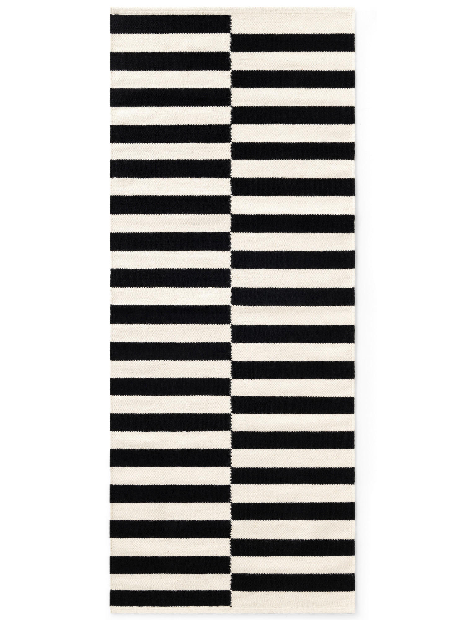 LÄUFER 80/200 cm Donna  - Schwarz/Weiß, Basics, Textil (80/200cm)
