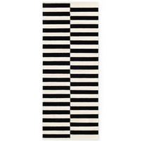 LÄUFER 80/200 cm Donna  - Schwarz/Weiß, Basics, Textil (80/200cm)