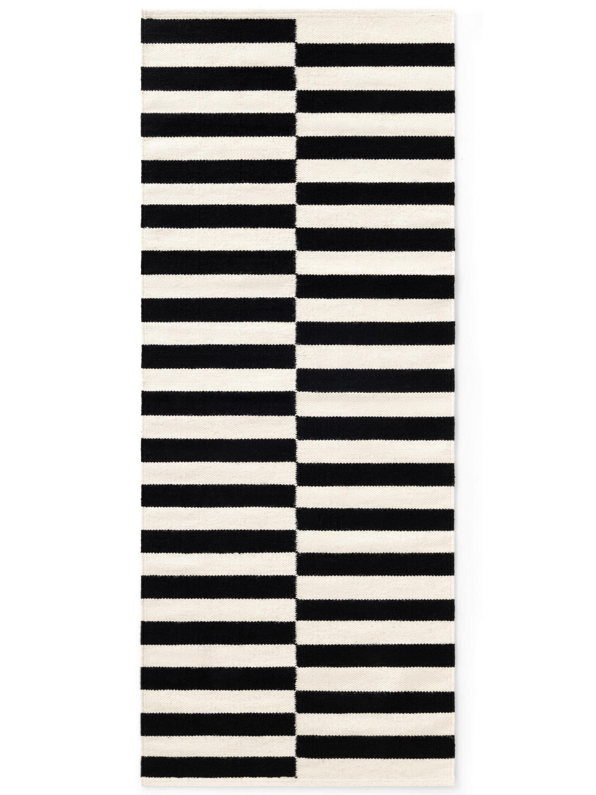 LÄUFER 80/200 cm Donna  - Schwarz/Weiß, Basics, Textil (80/200cm)