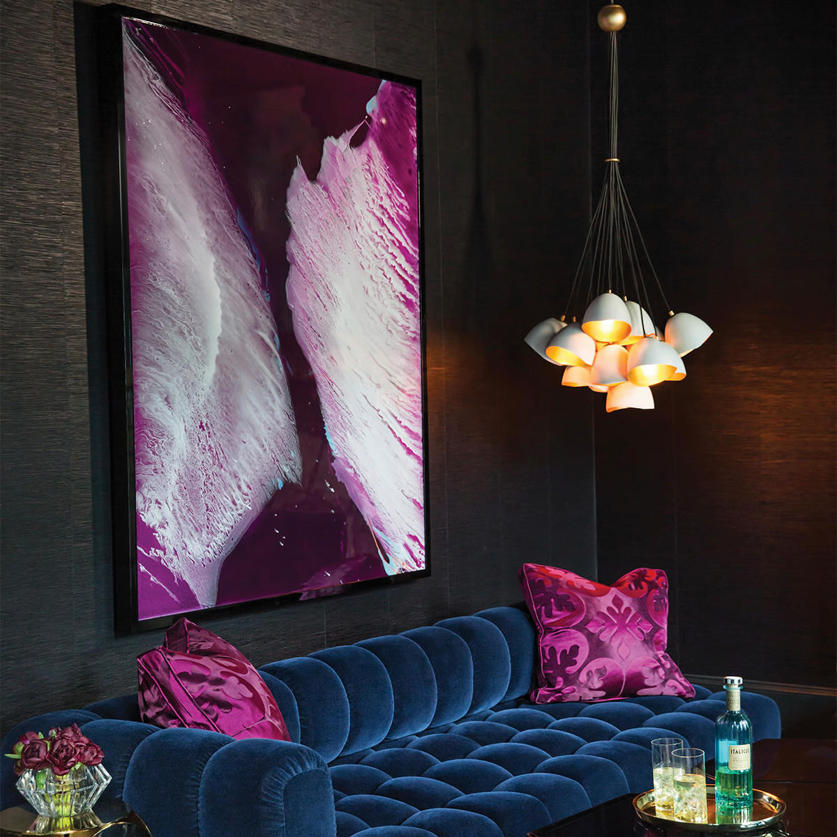 HÄNGLAMPA Nula 65.1/109.1 cm  - vit/guldfärgad, Lifestyle, metall (65.1/109.1cm) - Elstead Lighting