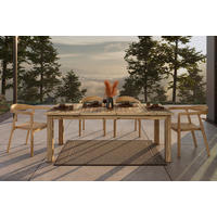 GARTENTISCH 200/100/76 cm  - Akaziefarben, Basics, Holz (200/100/76cm) - Ambia Garden