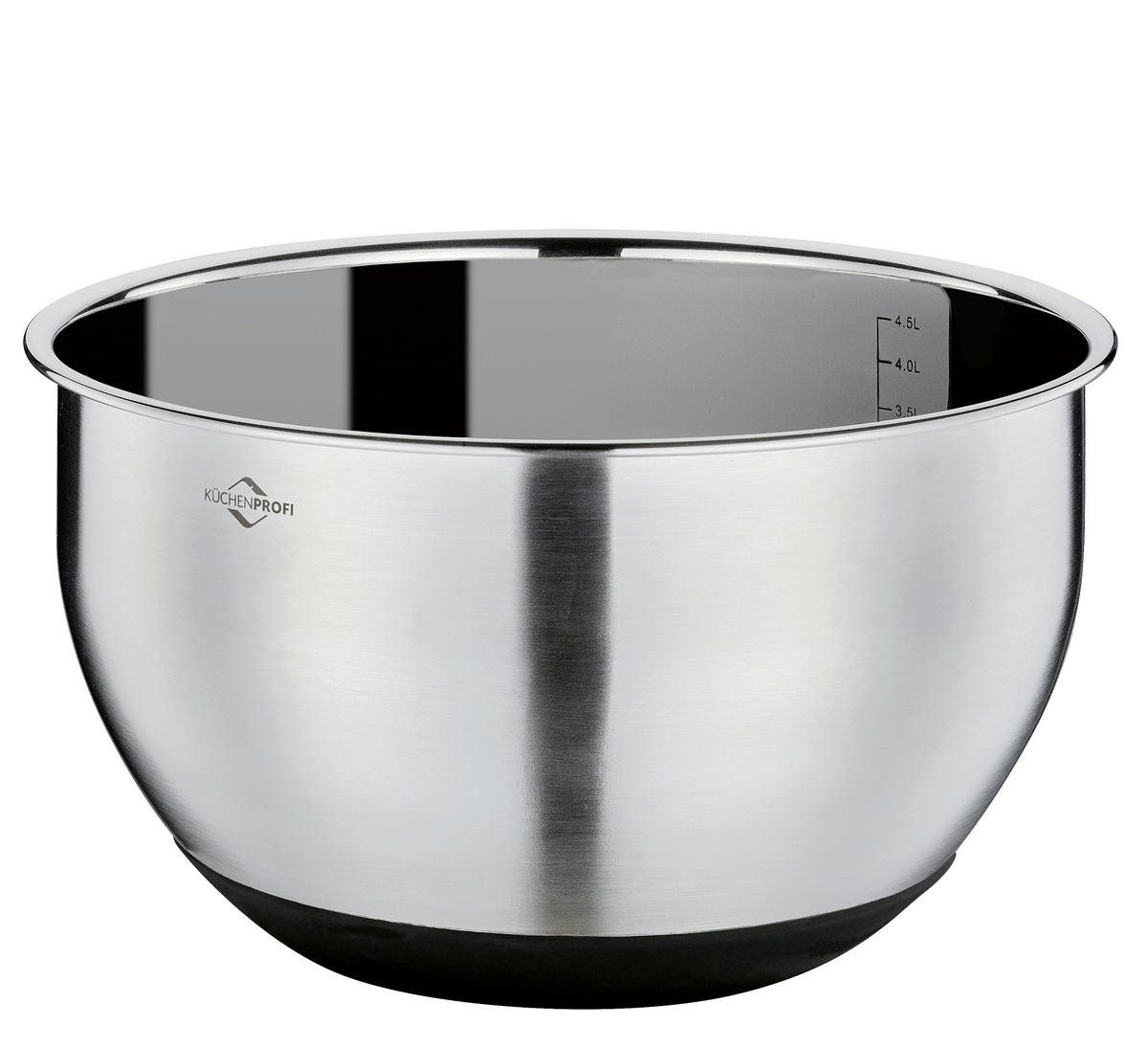 SCHÜSSEL DELUXE   - Transparent/Silberfarben, Basics, Kunststoff/Metall (24/14,5cm) - KÜCHENPROFI